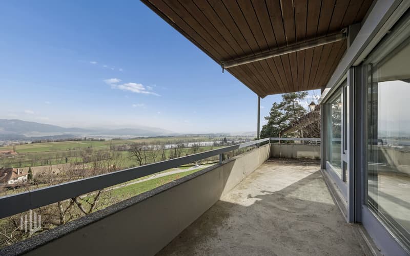 Balkon mit Blick ins Grüne