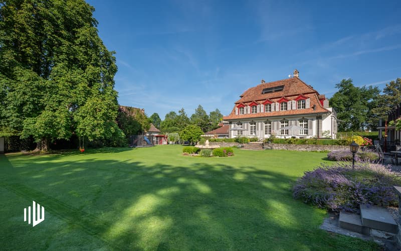 Grandiose Parkanlage mit altem Baumbestand im Schadauquartier am Thunersee.