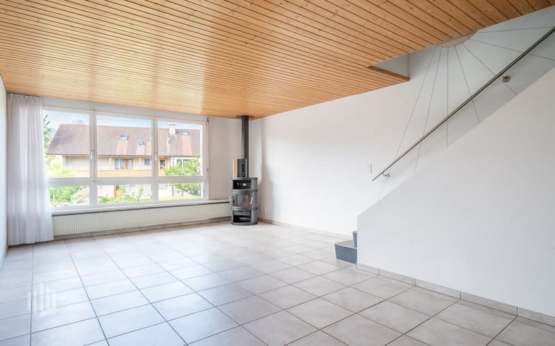 Wohnzimmer mit Schwedenofen