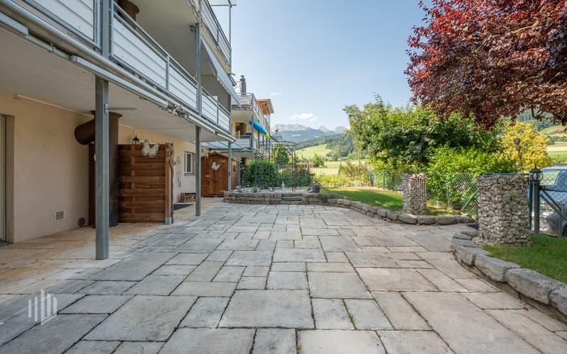 Ein besonderes Highlight dieser Wohnung ist der liebevoll gestaltete Aussenbereich