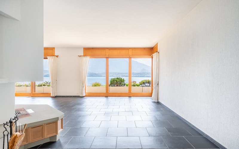 Einmalige Seesicht vom Wohnzimmer aus