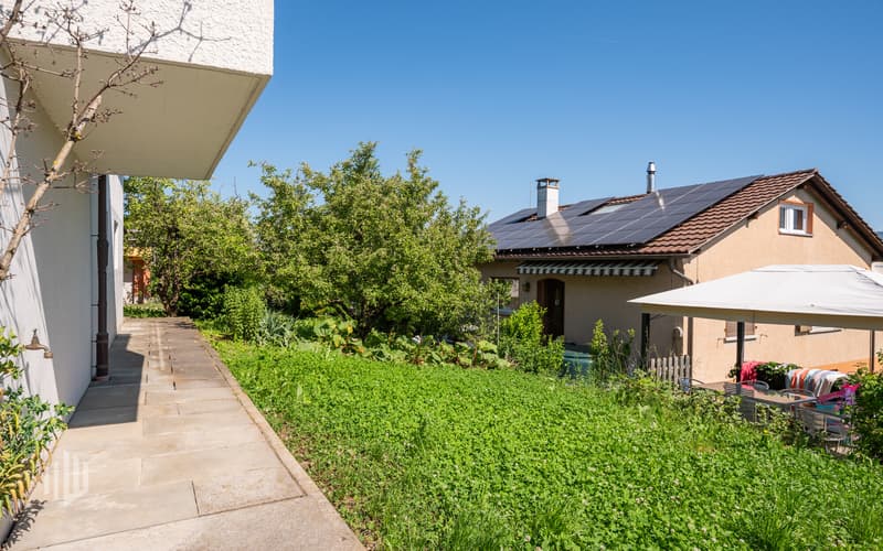 Terrasse mit Rasenbereich