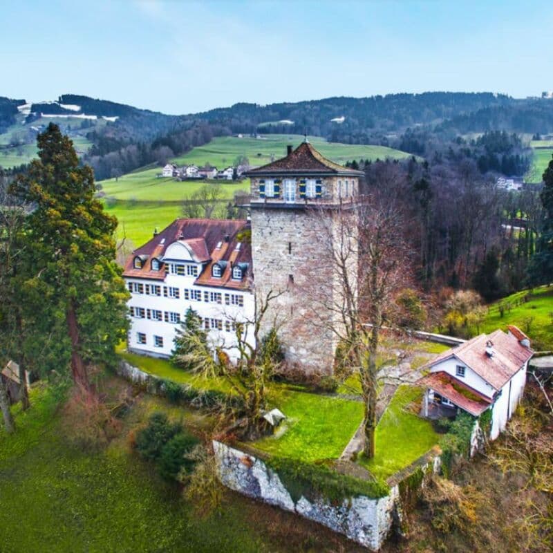 Einzigartiges Wohnen in historischem Gebäude (Schloss Sulzberg) an idyllischer Lage (1)