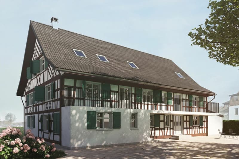 Projet approuvé + terrain + maison de rénovation pour 2 maisons unifamiliales CHF 1'100'000 (2)