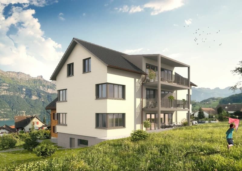 Neubau - exklusive 4.5 Zimmer-Gartenwohnung über dem Walensee (2)