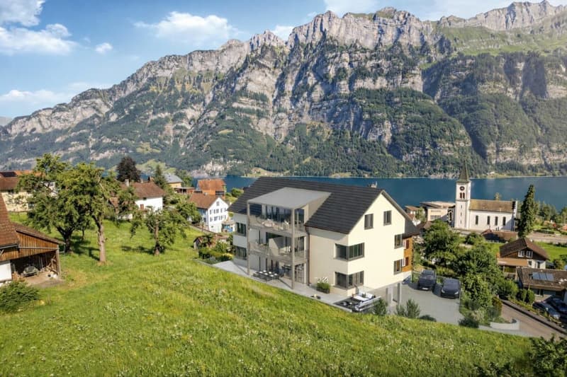 Neubau - Luxus pur! 4.5 Zimmer-Gartenwohnung über dem Walensee (2)