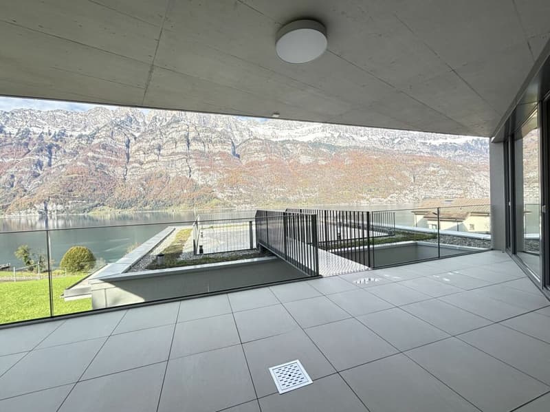 Exklusive 5.5 Zimmer-Terrassenwohnung mit Blick auf den Walensee (2)