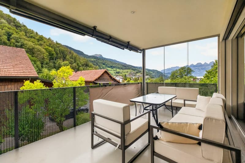 Attraktive 3.5 Zimmerwohnung am sonnigen Dorfrand in Mels (9)