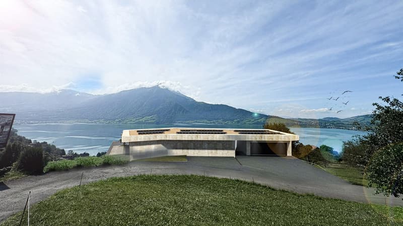 Bauland für Luxusvilla an sensationeller Aussichtslage mit Berg und Seesicht (2)