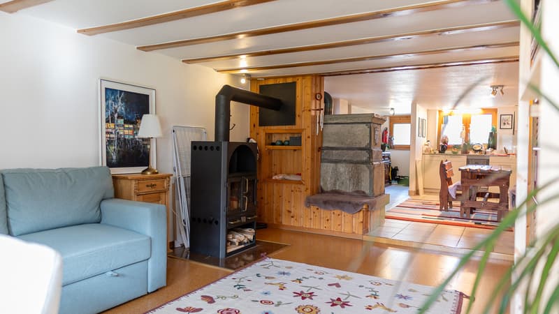 Charming apartment in a rustic Valais house above Visp (3)