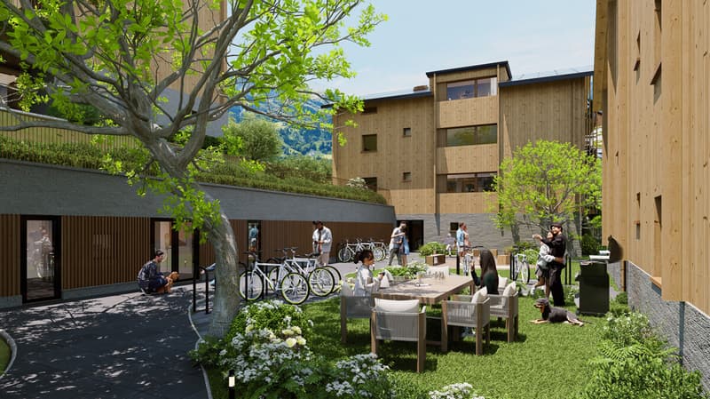 New construction HASOL in the center of Bürchen with primary and secondary residences (5)