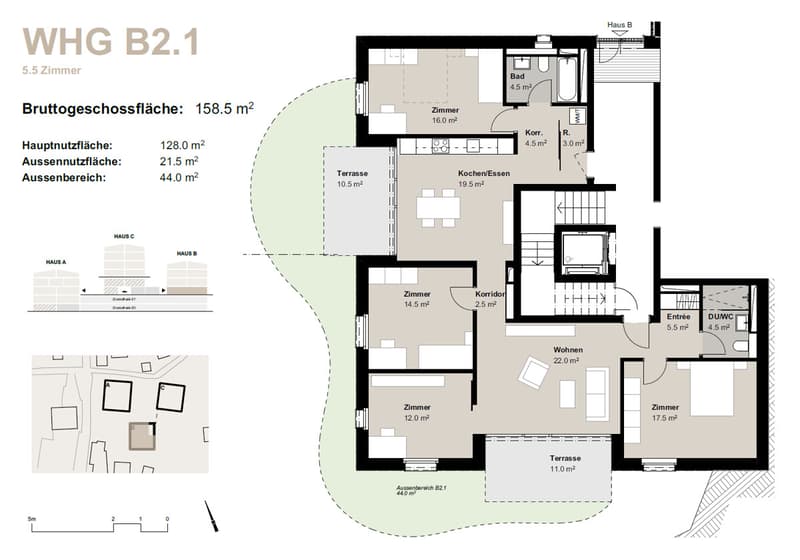 5.5-Zimmerwohnung zur Miete (Erstbezug): Neubau Hasol im Zentrum von B (11)