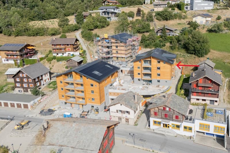 4.5zimmer-Dachgeschosswohnung (Zweitwohnung!) im Neubau Hasol in Bürch (1)