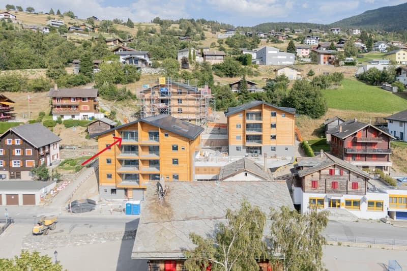 4.5-Zimmer-Dachwohnung zur Miete (Erstbezug): Neubau in Bürchen (1)