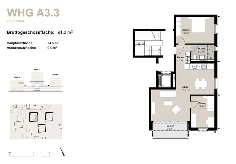 3.5-Zimmerwohnung zur Miete (Erstbezug): Neubau Hasol in Bürchen (11)
