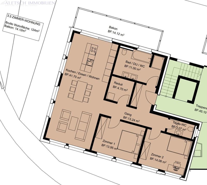 3.5-Zimmer-Wohnung im 2. Obergeschoss - im Herzen von Fiesch (3)