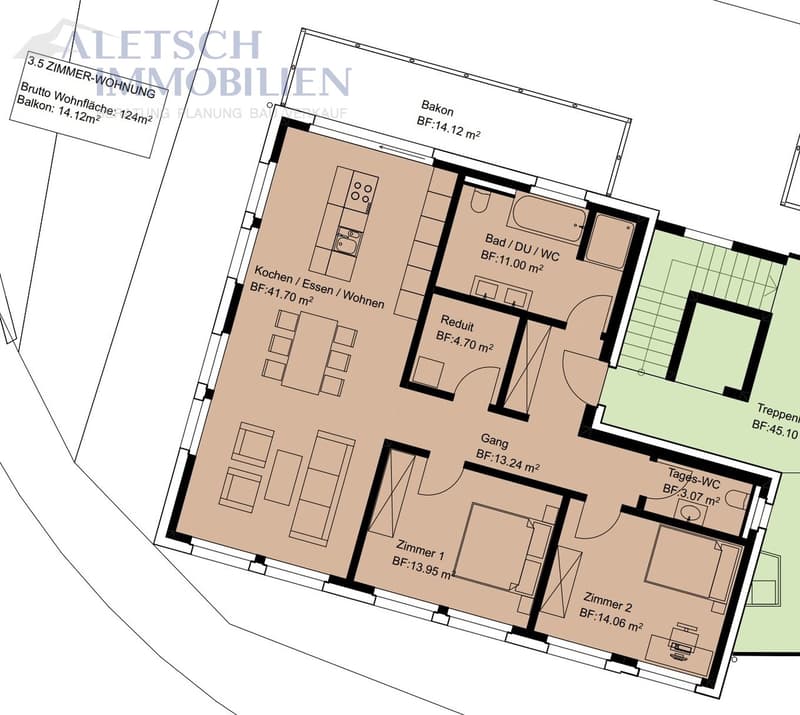 3.5-Zimmer-Wohnung im 2. Obergeschoss - im Herzen von Fiesch (3)