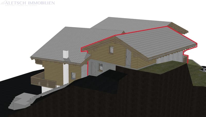 Häuschenfeeling mitten im Dorf - 3.5-Zimmer-Duplex-Wohnung, Fiesch (2)