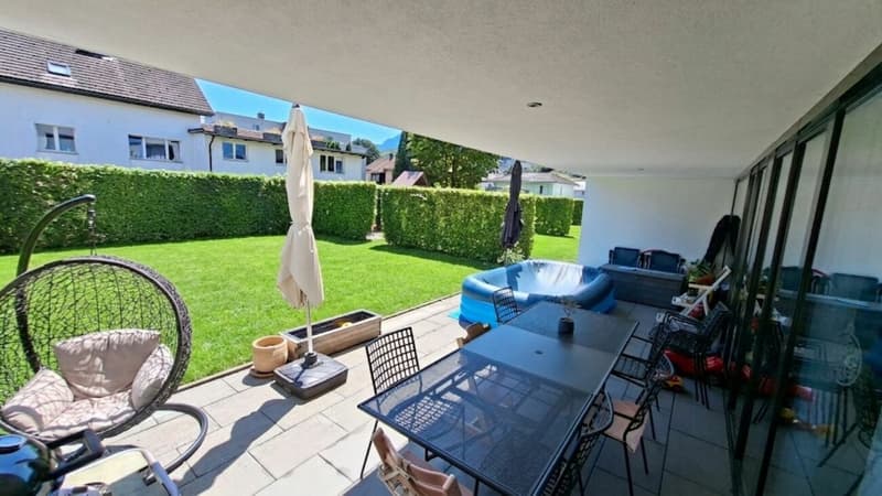 grosszügige 4 ½-Zi.-Eigentums-Gartenwohnung an schöner Wohnlage Buchs-Räfis (1)