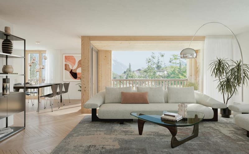 4 ½-Zi-Dach-Maisonettewohnung an idyllischer, ruhiger Wohnlage in Oberschan (4)