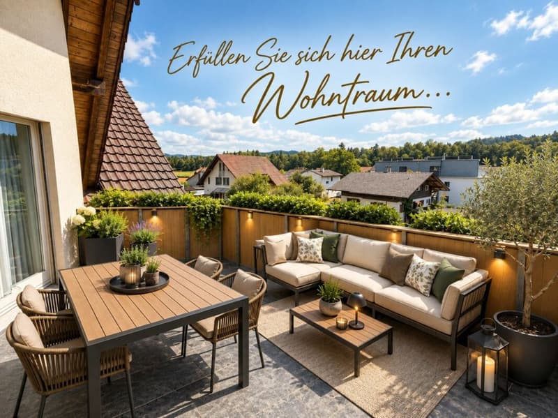 Gemütliche Dachwohnung mit schöner Terrasse (1)