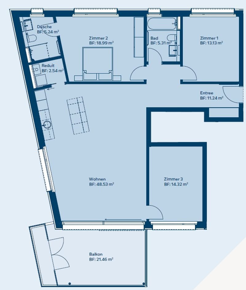 Moderne 4.5-Zimmer-Neubauwohnung an zentraler Lage in Beinwil am See (5)