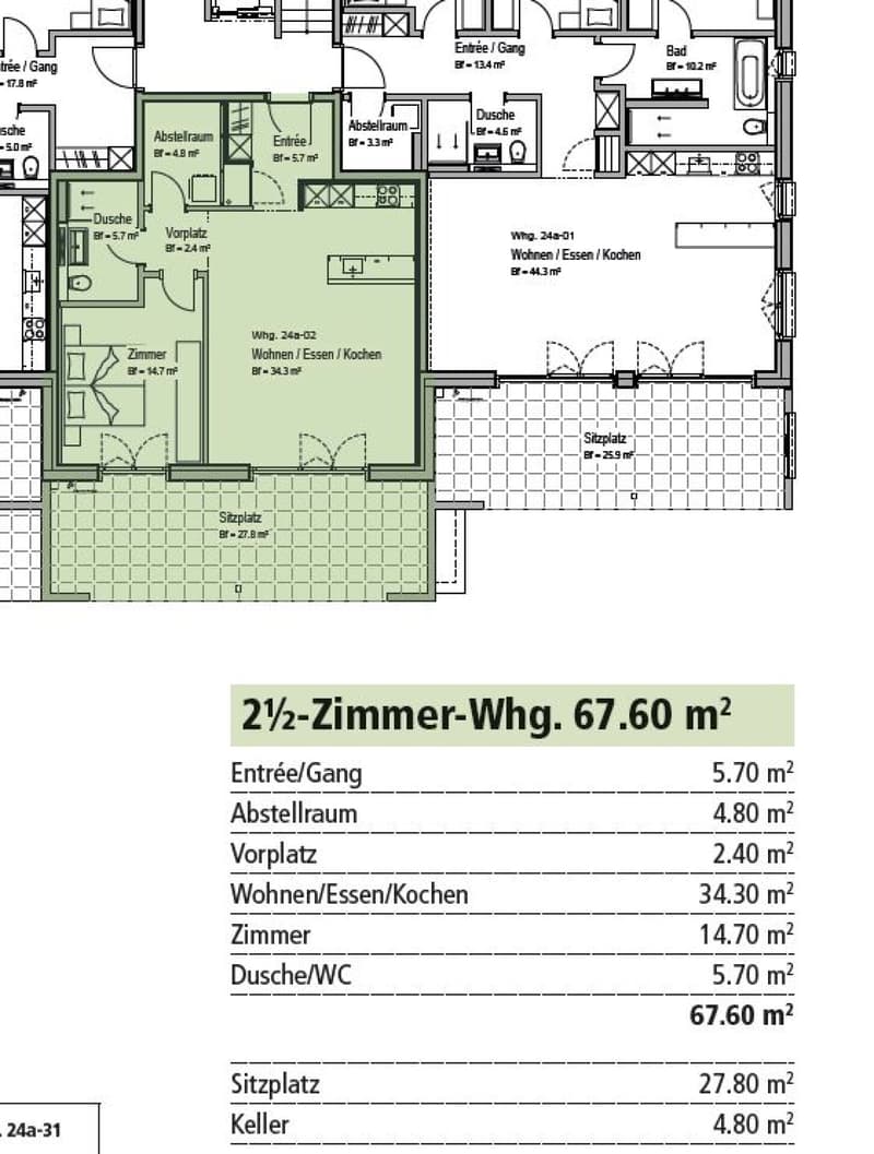 Grosszügige 1.5 Zimmerwohnung im Erdgeschoss zu vermieten (11)