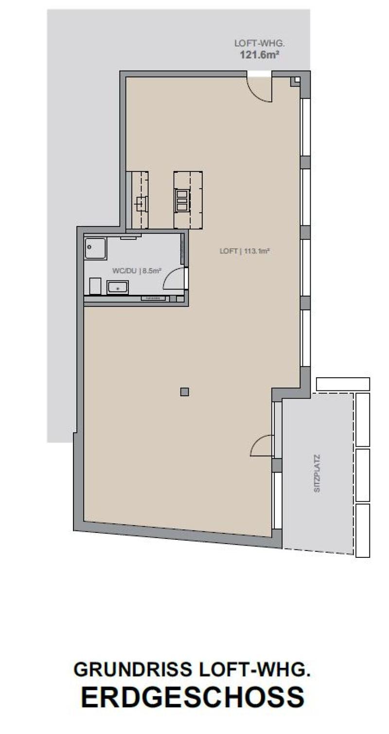 Loftwohnung mit 150m2 im Erdgeschoss - Exklusives Wohnen in Rebstein (6)