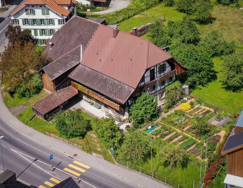 Bauernhaus mit 2 Wohnungen auf 3'935 m2 (1)