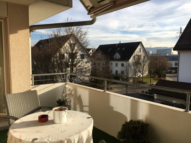 Möblierte 2.5-Zimmer- Wohnung - Balkon, eigene Waschraum, Lift - in Buchs Zürich (14)