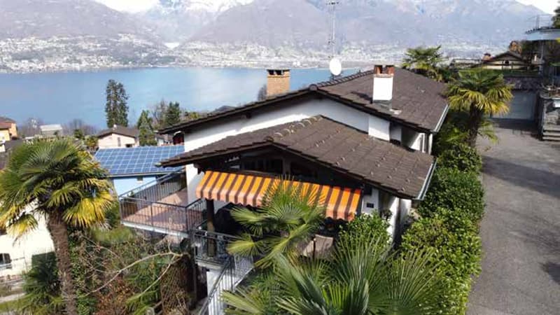 Piazzogno: Ferienhaus mit 2 Wohnungen mit gedeckter Terrasse und sonnige Panoramaseesicht und 3 PP (2)