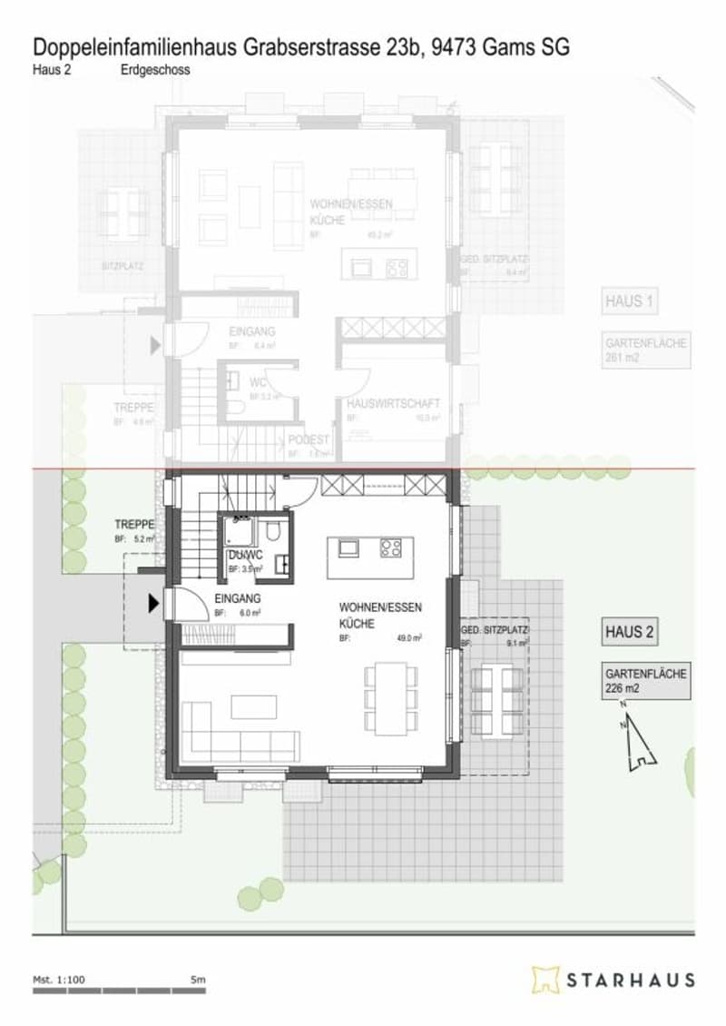 4 1/2-Zimmer Doppeleinfamilienhaus in ländlicher Umgebung (4)
