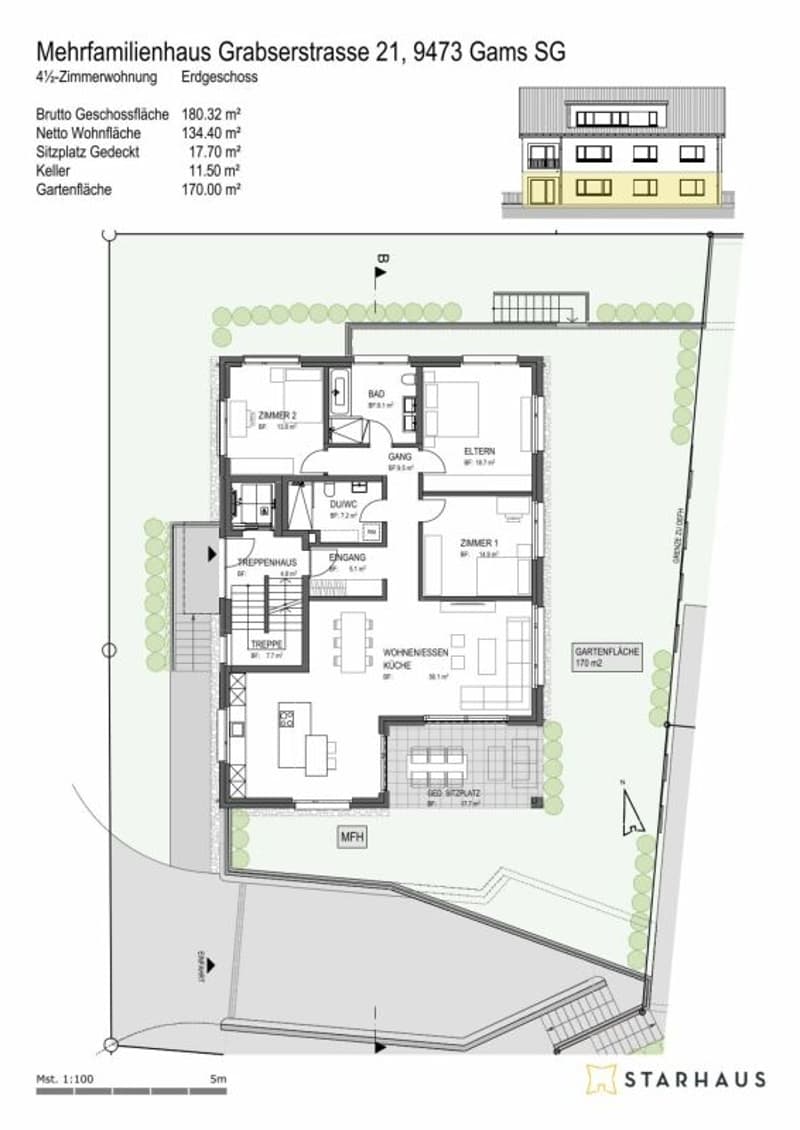 4 1/2-Zimmer Gartenwohnung in Gams (7)