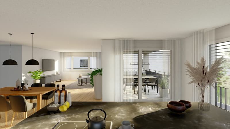 4 1/2-Zimmer Wohnung im 1. Obergeschoss, in Gams (5)