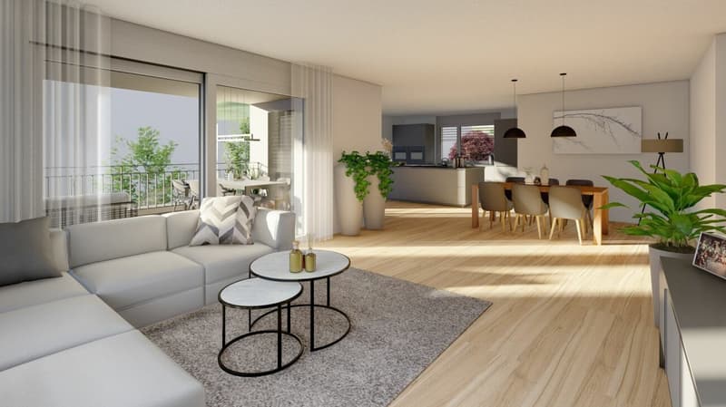 4 1/2-Zimmer Wohnung im 1. Obergeschoss, in Gams (4)