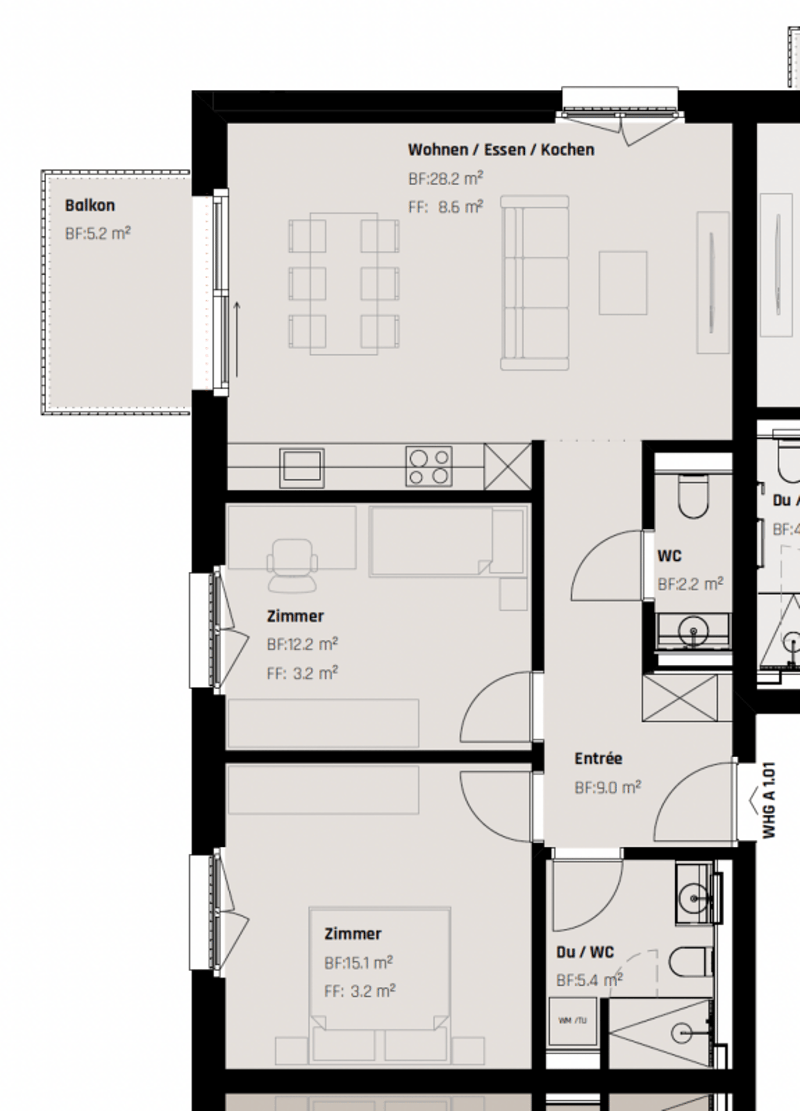 NEUBAU: Luxuriöse 3.5-Zimmer Wohnung für Menschen mit Ansprüchen (10)