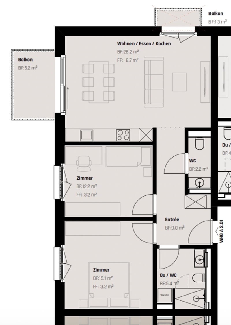 Design trifft Wohnkomfort - exklusive 3.5-Zimmer-Wohnung (9)