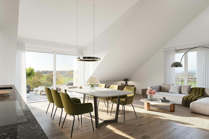 ruhige Lage und unverbaubarer Alpsteinblick - Neubau 3.5-Zi. Dachwohnung (3)