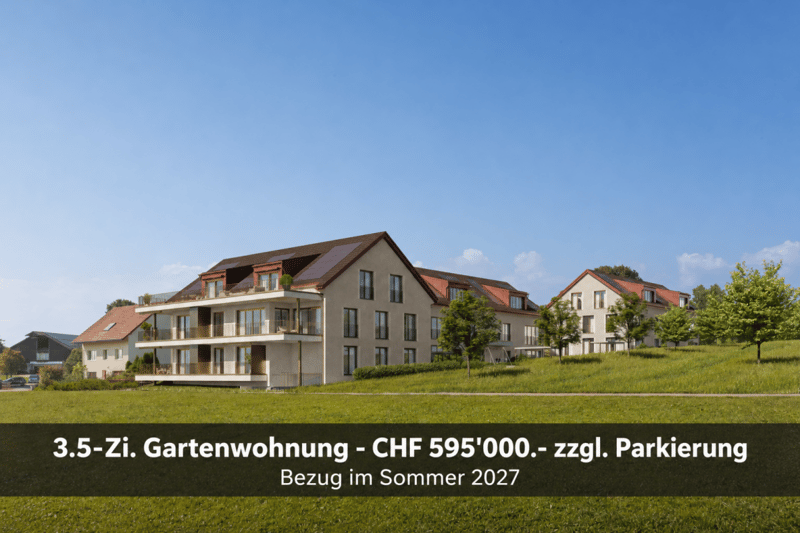 Neubau Alpenblick in Happerswil (Gemeinde Birwinken TG) - 3.5-Zi. Gartenwohnung (1)