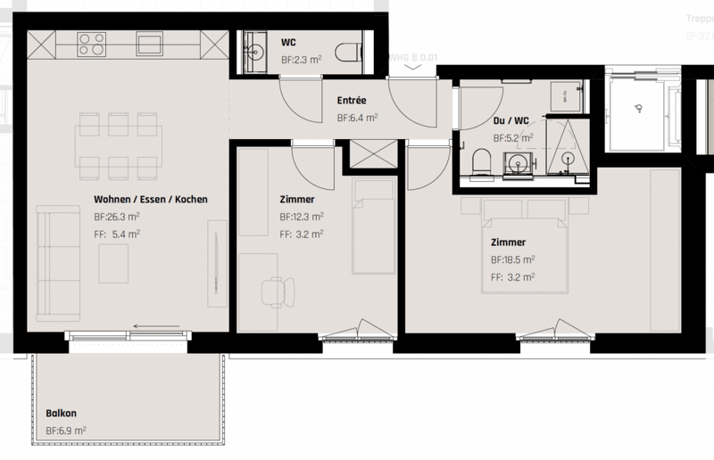 Luxuriöse Neubauwohnung in St. Gallen mit Bezug per sofort (5)
