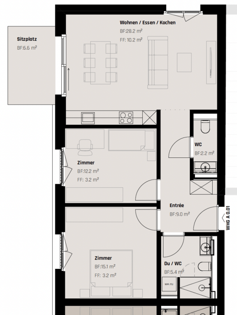 Luxuriöse Neubauwohnung in St. Gallen mit Bezug per sofort (9)