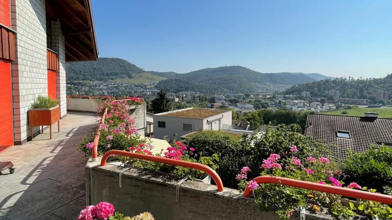 Terrasse mit traumhafter Weitsicht. Hier will ich wohnen!