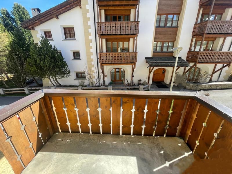 In Celerina an absolut ruhiger Lage heimeliges 1-Zimmer-Appartement zu verkaufen (10)