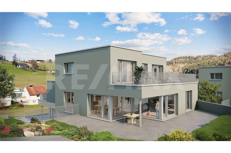 Hochwertige Einfamilienhäuser: mit Weitblick ins Grüne, Terrasse und nachhaltiger Bauweise (Haus 4b) (2)