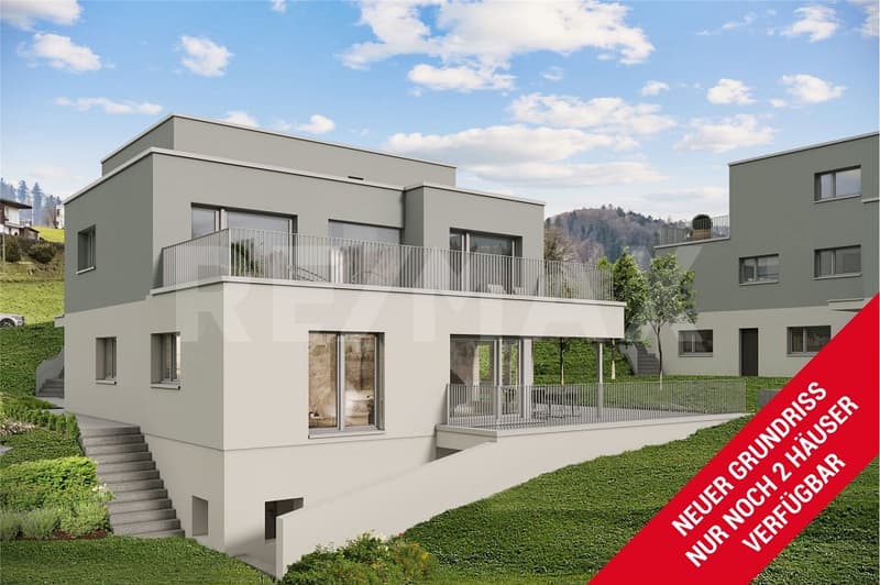 Hochwertige Einfamilienhäuser: mit Weitblick ins Grüne, Terrasse und nachhaltiger Bauweise (Haus 8b) (1)