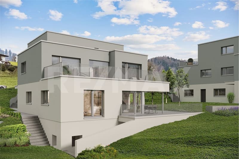 Hochwertige Einfamilienhäuser: mit Weitblick ins Grüne, Terrasse und nachhaltiger Bauweise (Haus 8b) (12)