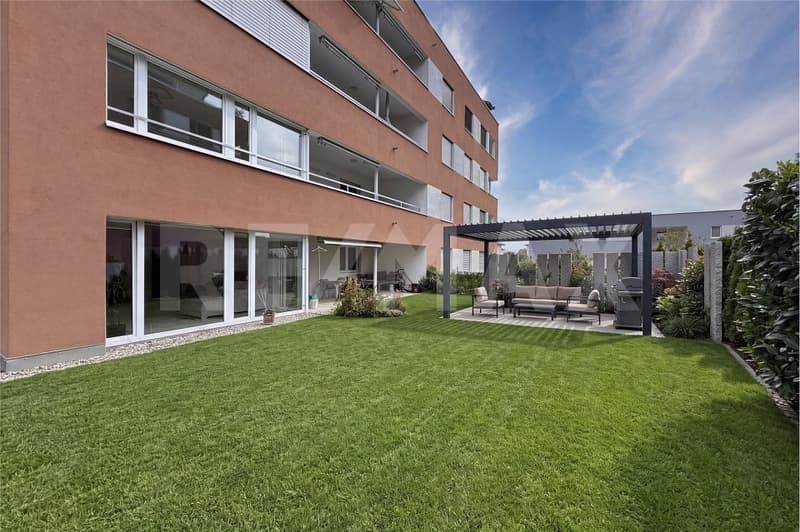 Wohnen mit Gartengefühl moderne 3½-Zimmer-Erdgeschosswohnung mit grosszügigem Aussenbereich (12)