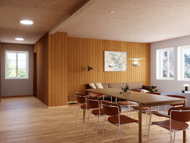 Wohnzimmer und Essbereich