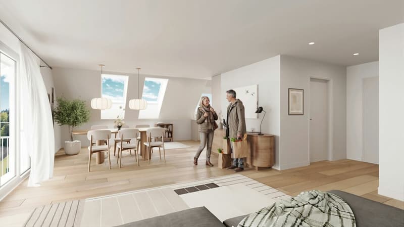 Bright 3.5-room apartment - living ambiance and coziness (2)