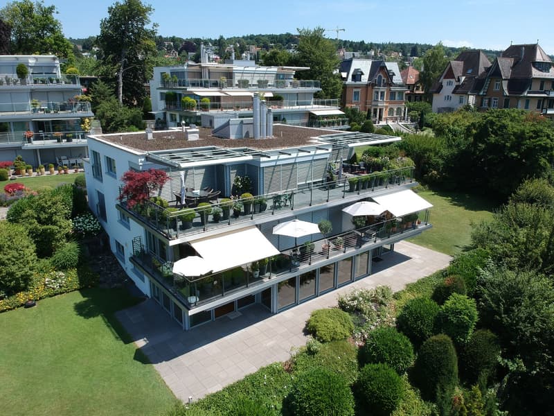 Einzigartige, grosszügige 5.5-Zimmerwohnung mit Garten, Terrasse und Cheminée (1)